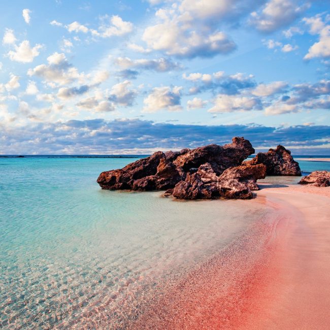 Elafonisi Beach: The pink-colored sands