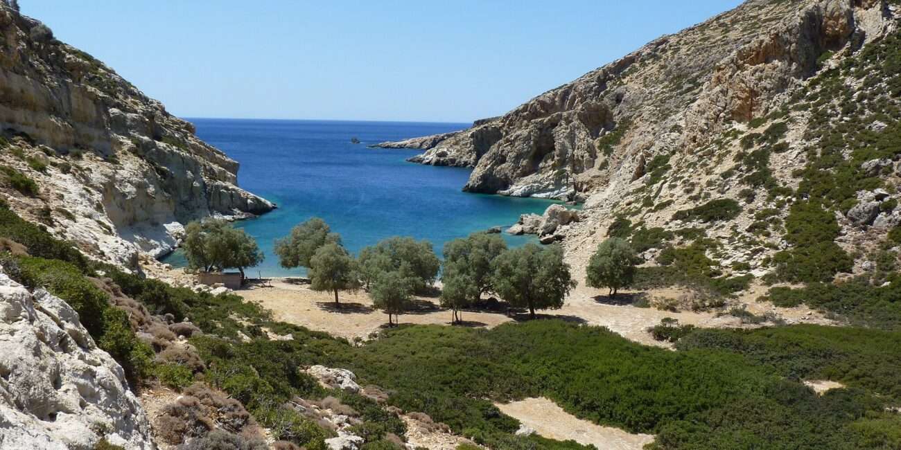 Martsalos Gorge: Martsalos beach at the exit of the gorge