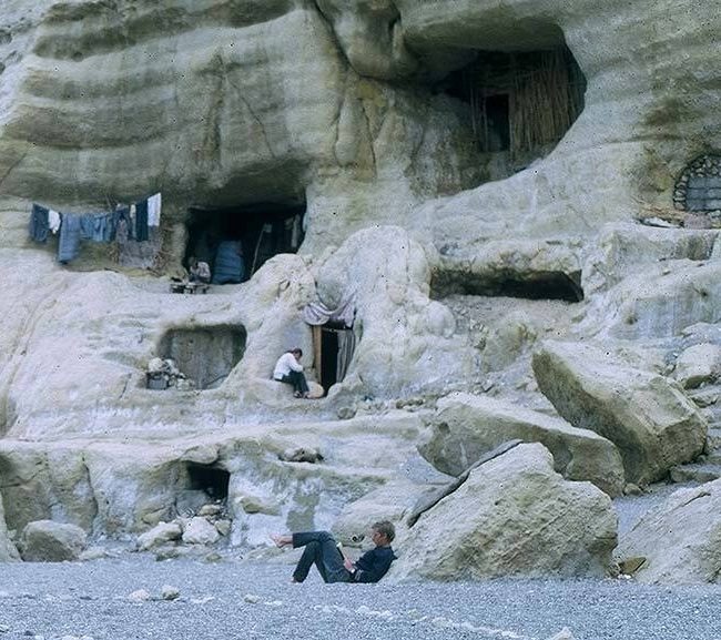 Matala Beach: the caves of Matala was inspiration for many artists, writers and musicians