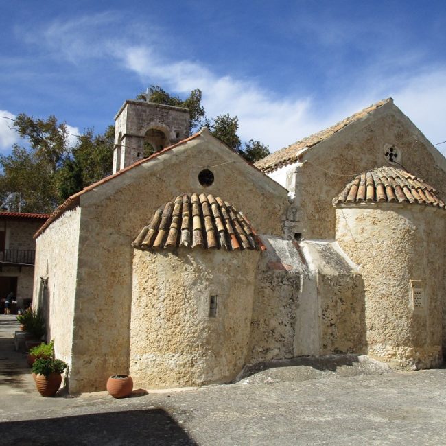 Monastery of Vrontisi: A two-nave church (katholikon) dedicated to St. Anthony (Antonios) and St. Thomas