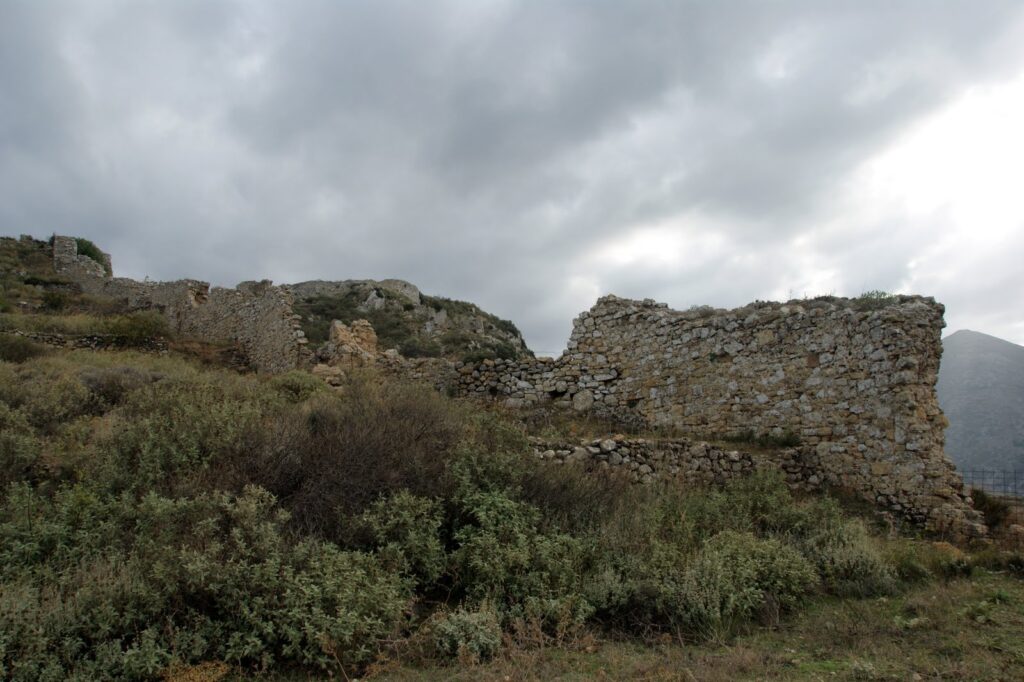 The walls surrounding the Acropolis of Ancient Polyrinia