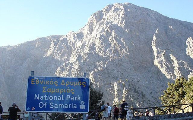 Samaria Gorge: Arriving at Samaria Gorge national park