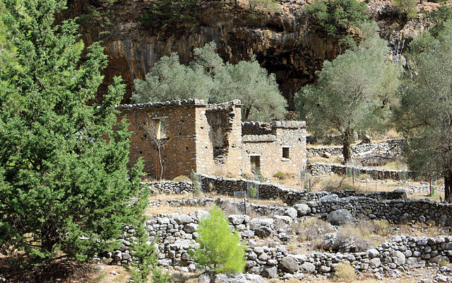 Samaria Gorge: Abbandoned Samaria village