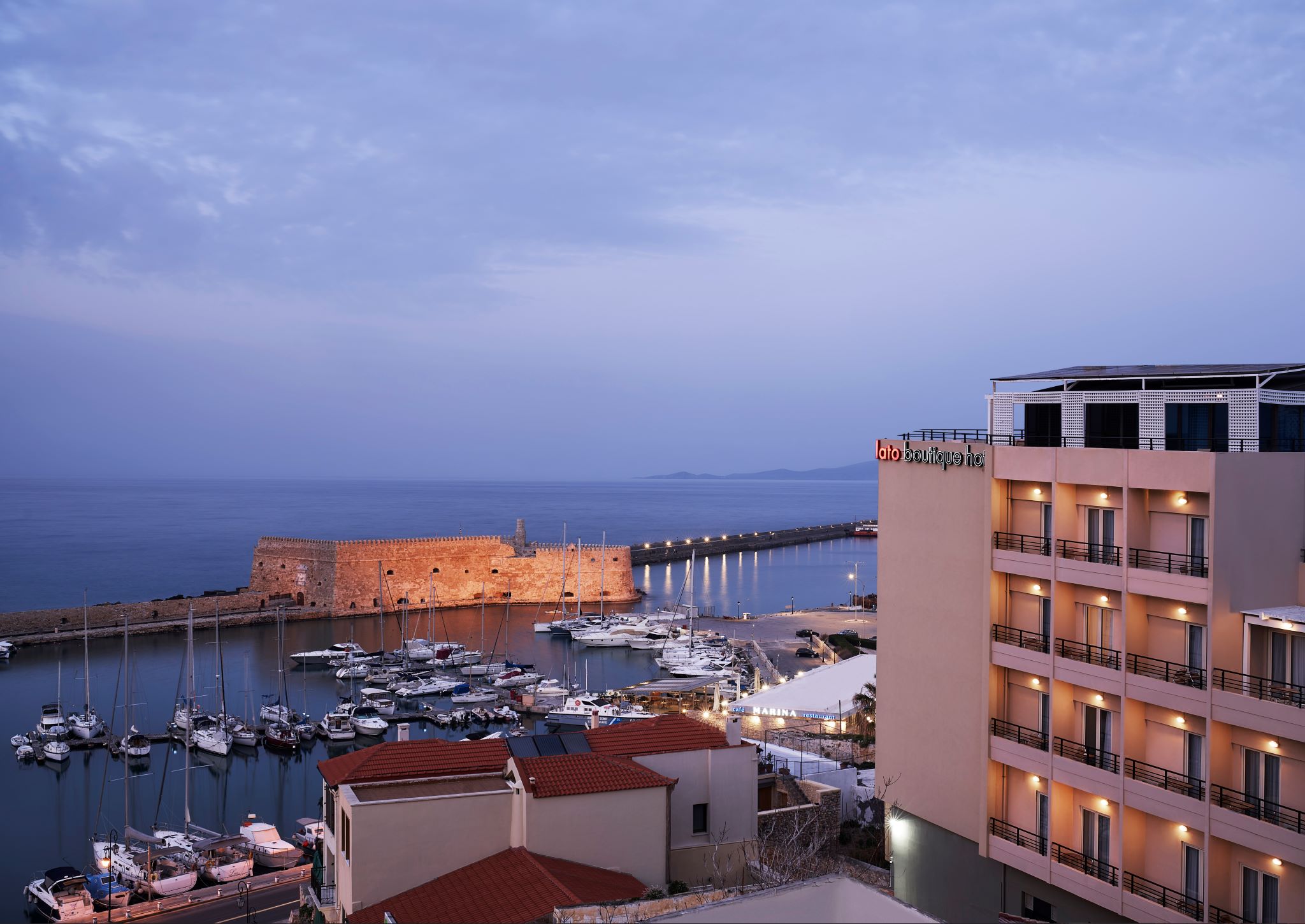 Lato Boutique Hotel: Stunning Views of the Venetian harbor and Fortress