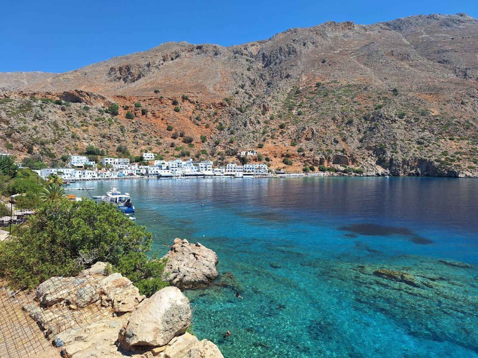 Loutro: Views from the remains of the Venetian Kastella Fortress