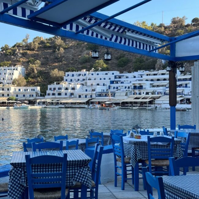 Loutro: Local tavernas by the sea