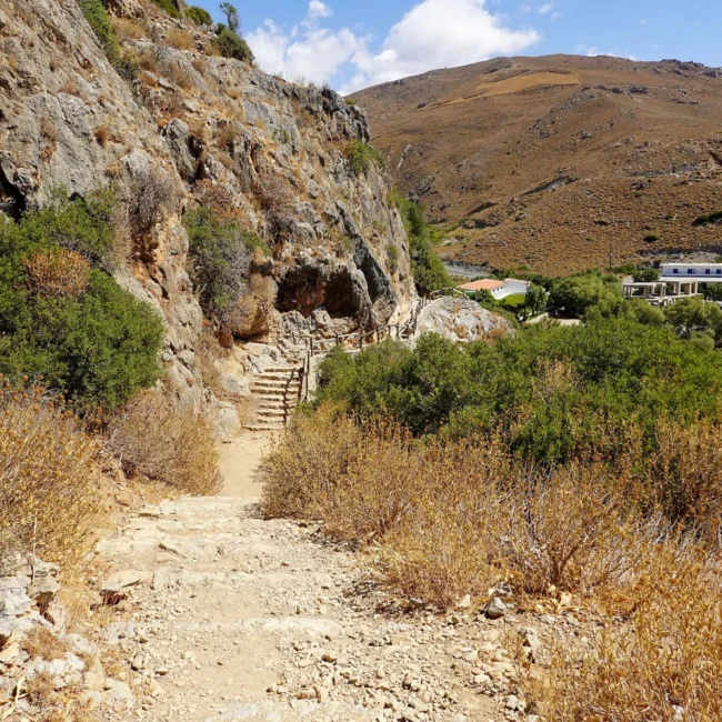 Preveli Beach: Eastern trail via Drimiskiano Ammoudi Beach