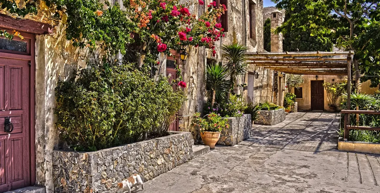 Preveli Monastery: Gardens and the main Courtyard