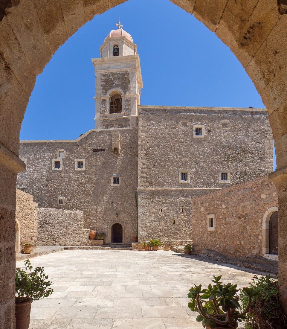 Toplou Monastery: The Bell tower